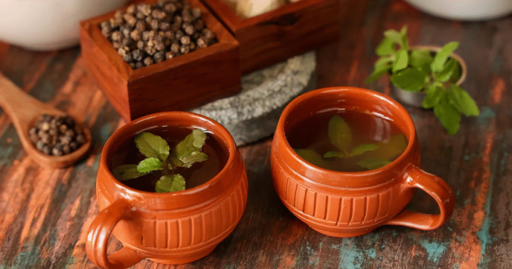 How to Make Tulsi and Green Tea at Home